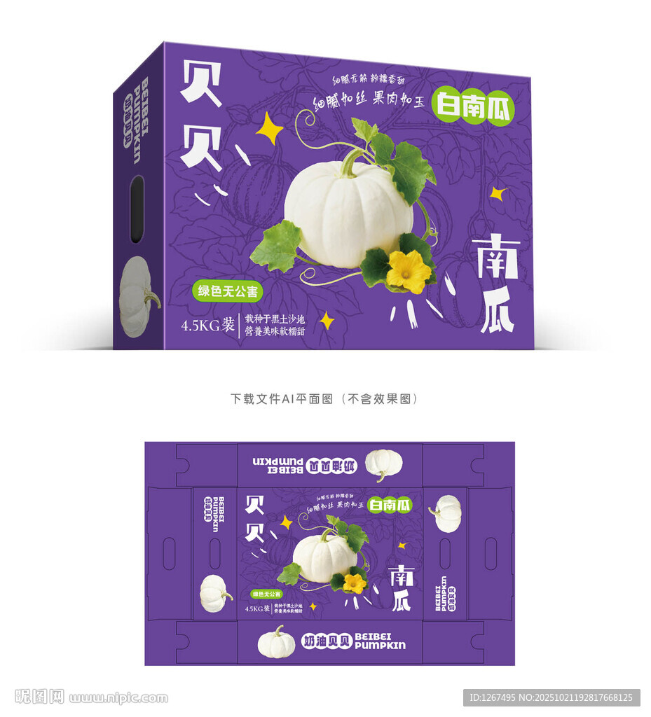 白贝贝南瓜设计