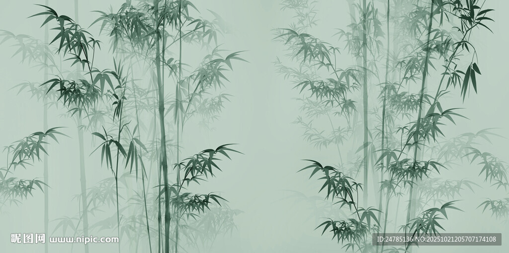 水墨竹子
