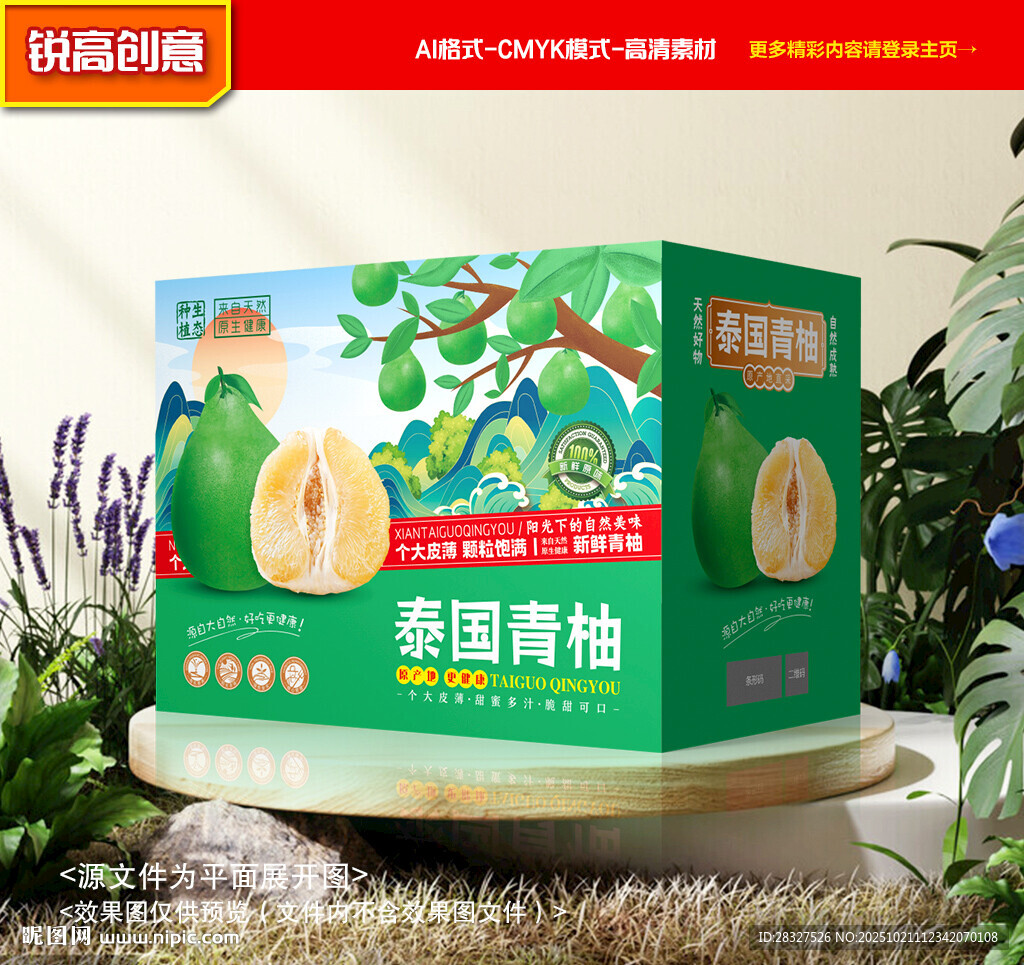 青柚包装 蜜柚礼盒