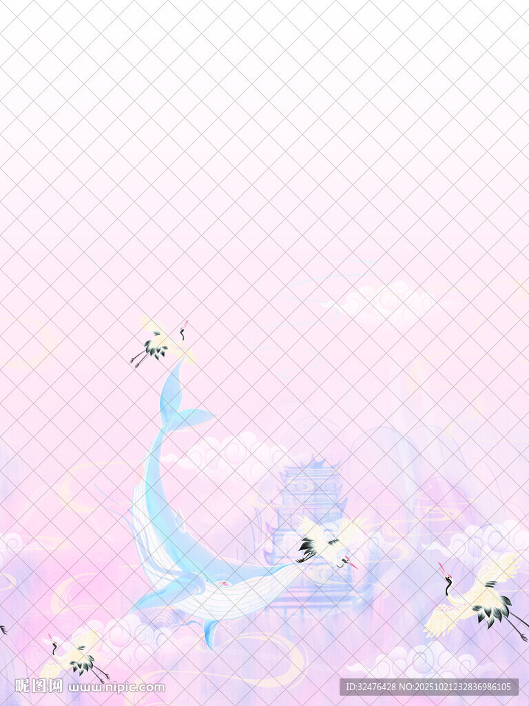 梦幻海底鲸鱼与气泡场景