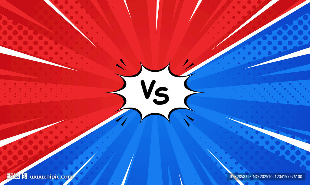红蓝对决标志