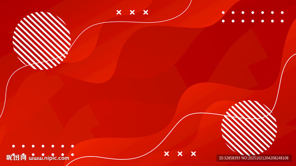 红色几何抽象背景图案