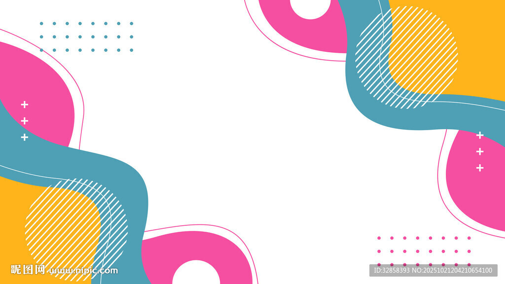 多彩几何抽象图案背景