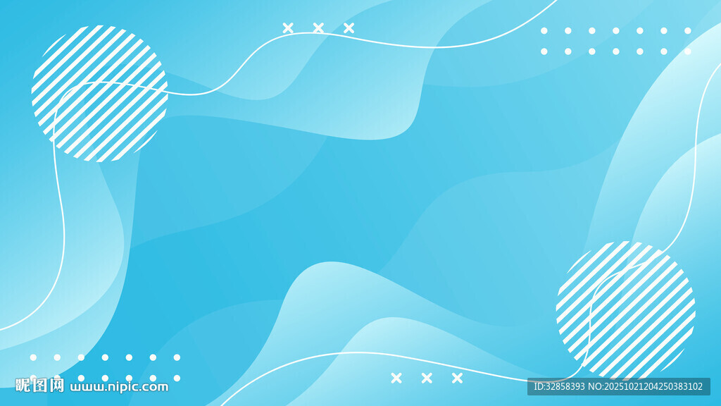 蓝色渐变几何线条背景图