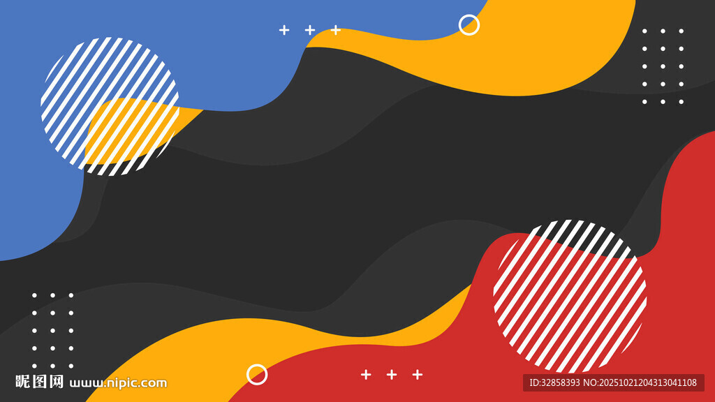 多彩几何抽象背景图案