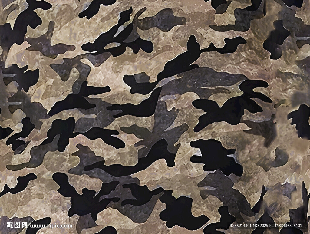 迷彩图案布料纹理