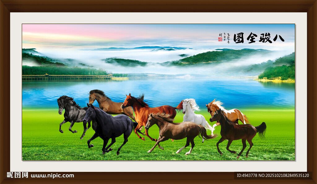 八骏全图
