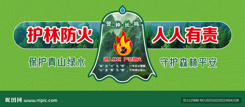 森林防火警示牌