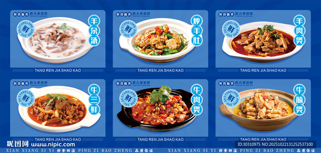 多样美味菜肴展示