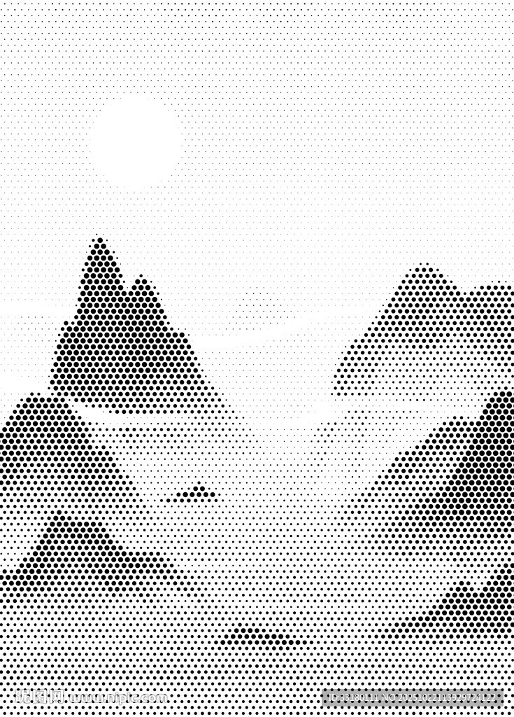 竖版圆点点状山