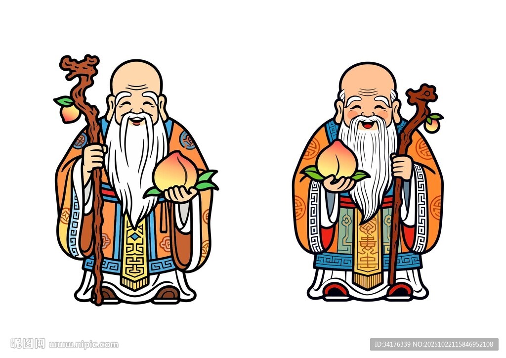 寿星矢量图