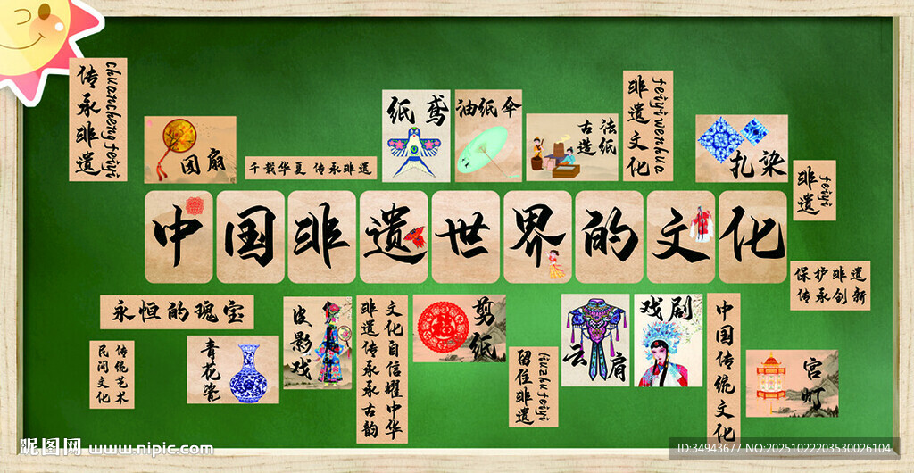 中国非遗文化主题的科普设计素材