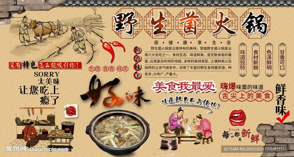 野生菌火锅