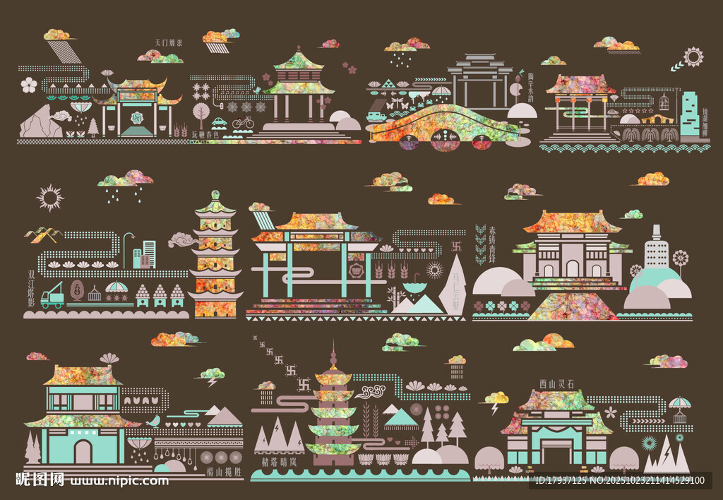 芜湖景点建筑城市旅游剪影地标志