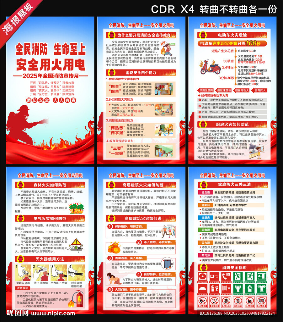 2025消防月海报