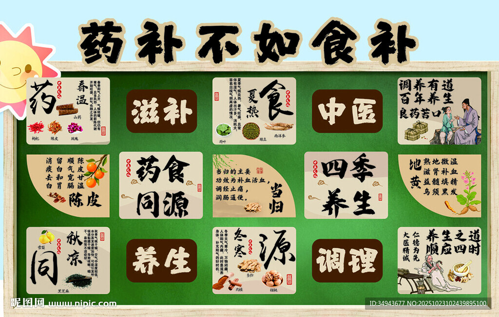 药膳食同源中草医养生馆软装饰