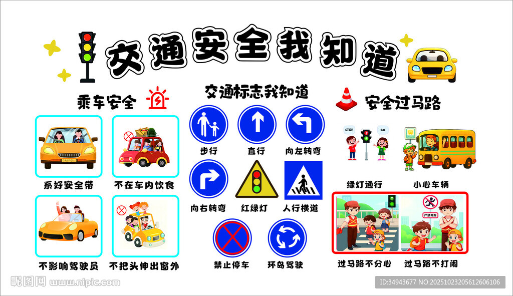 交通安全知识趣味展示