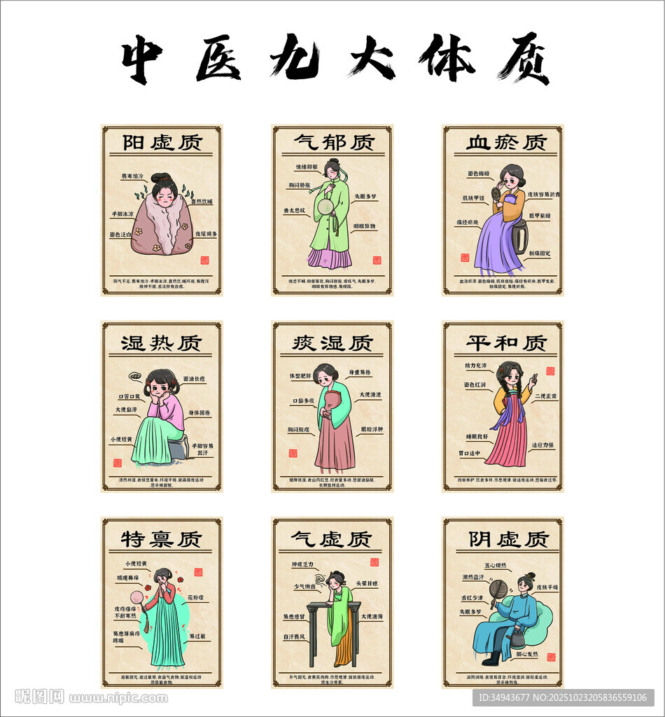 中医馆氛围布置挂画养生文化形象
