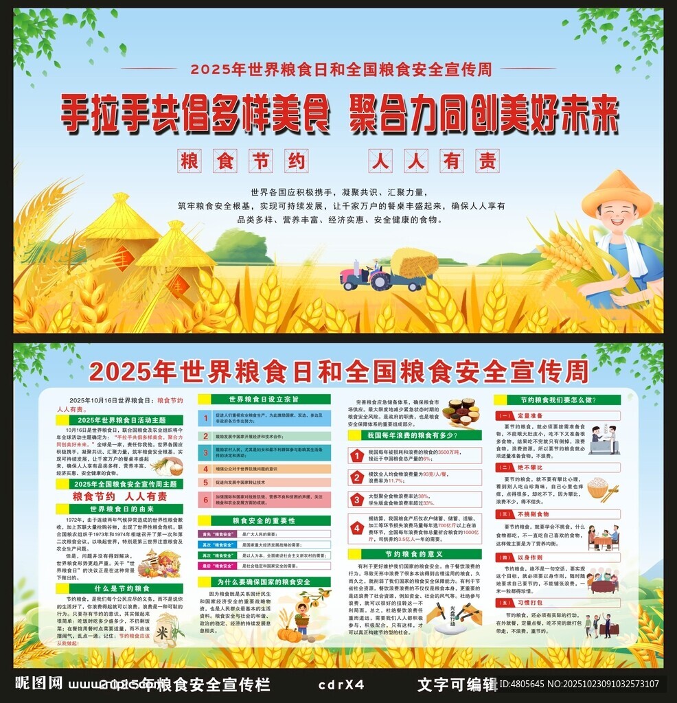 2025年世界粮食周宣传栏