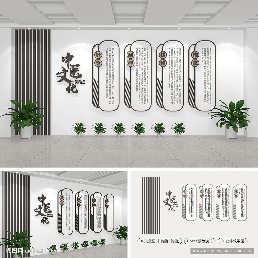 中医养生项目展板文化墙