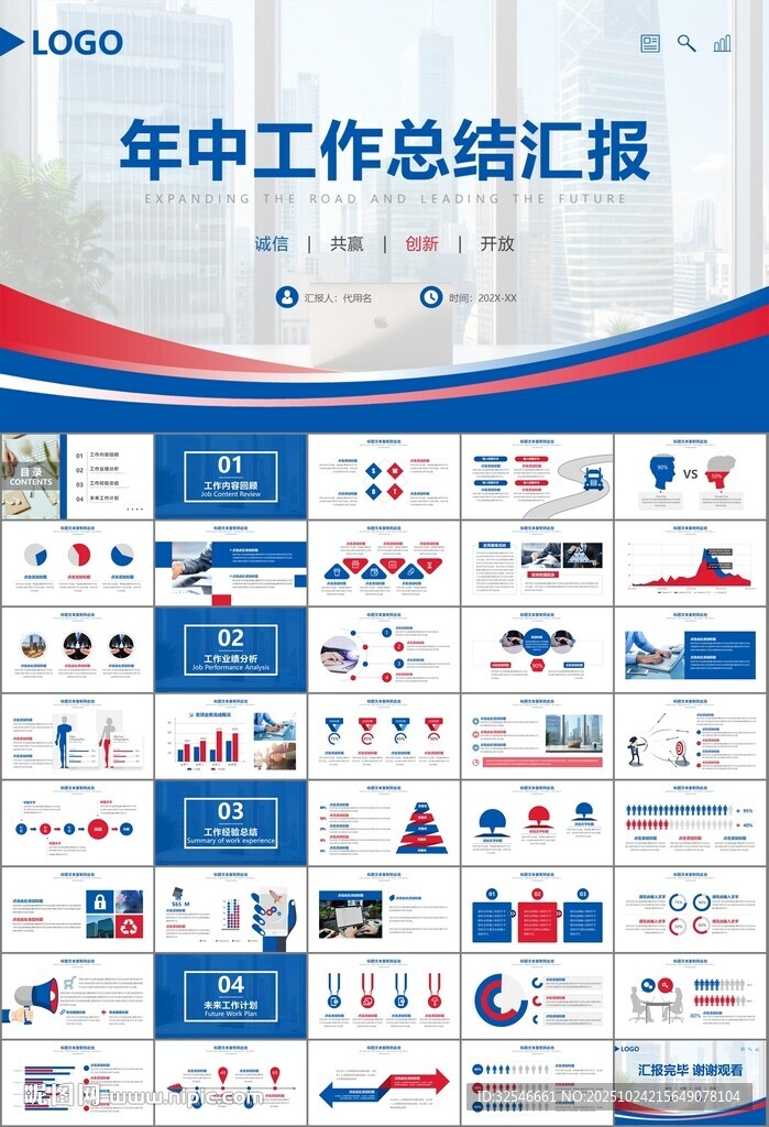 人力资源年中总结工作总结PPT