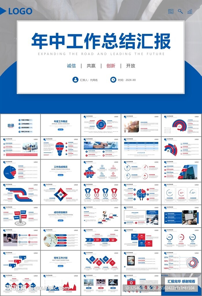 人力资源年中总结工作总结PPT