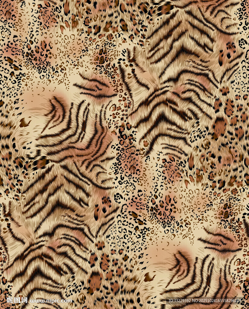 动物纹 混合图案