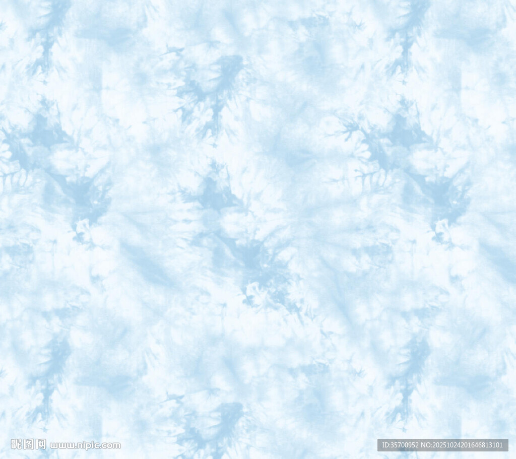 浅蓝色梦幻水彩纹理背景扎染