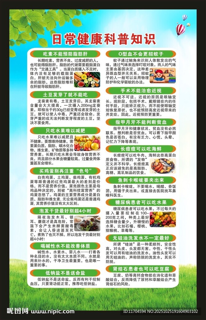 健康科普知识海报