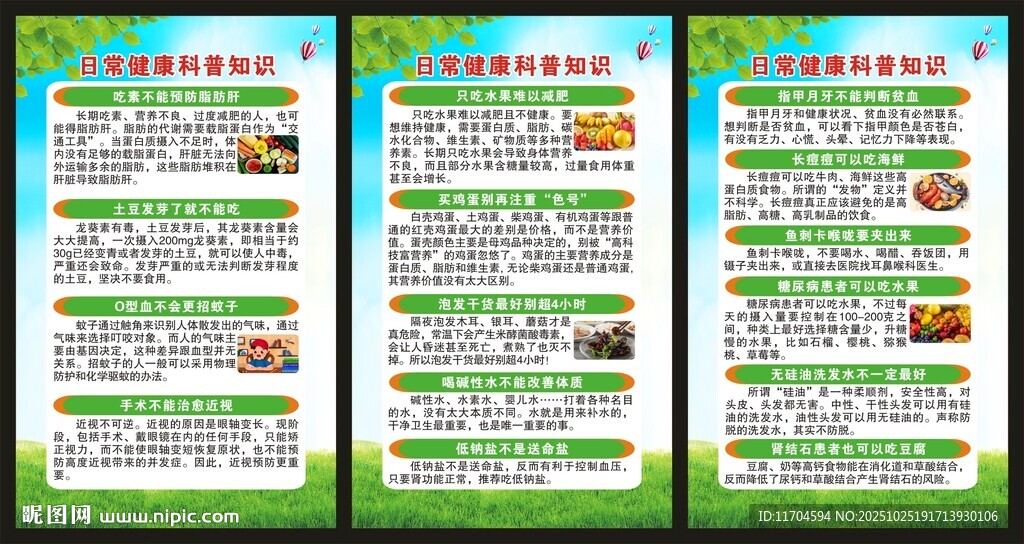 健康科普知识展板