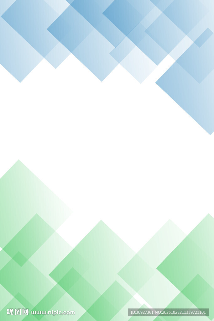 蓝绿几何方块背景图案