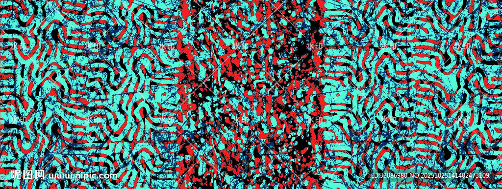 红蓝交织抽象图案纹理