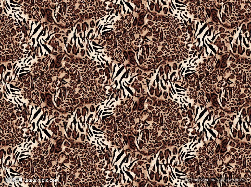 豹纹纹理图案背景