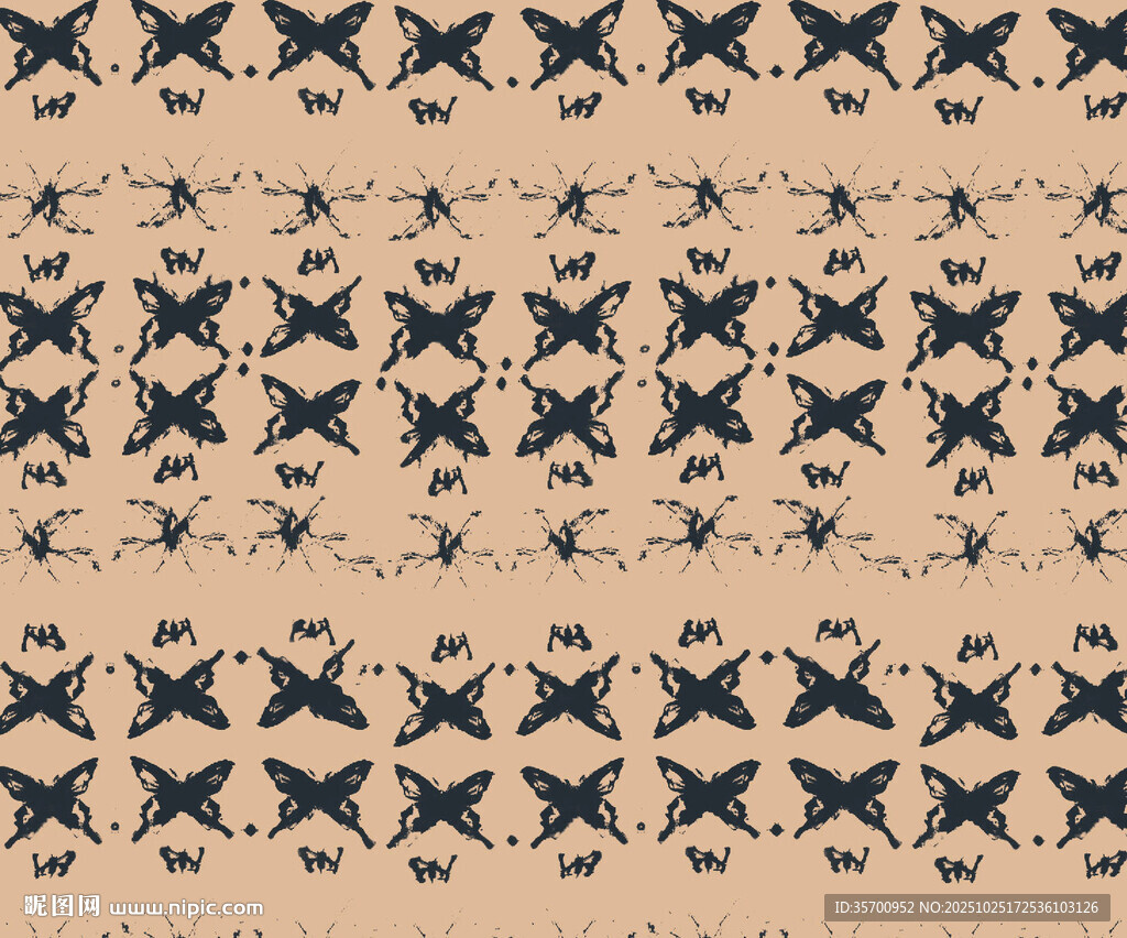 几何图案复古风无缝纹理