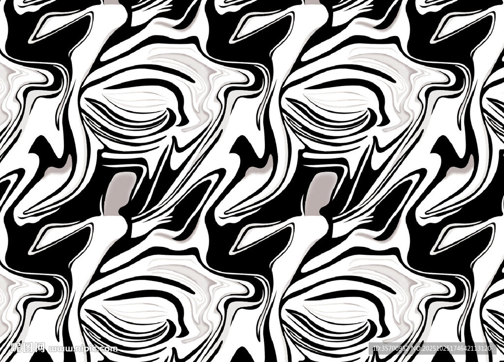 黑白抽象几何图案纹理