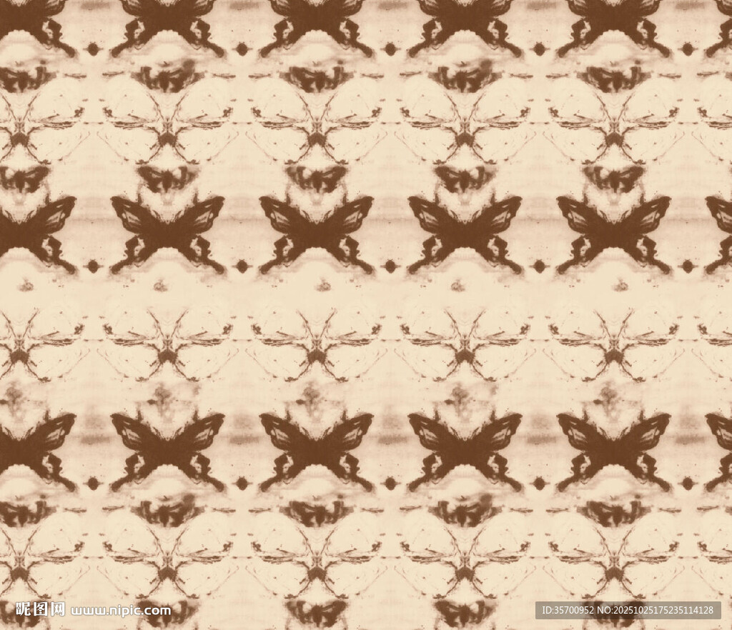 复古蝴蝶几何图案纹理
