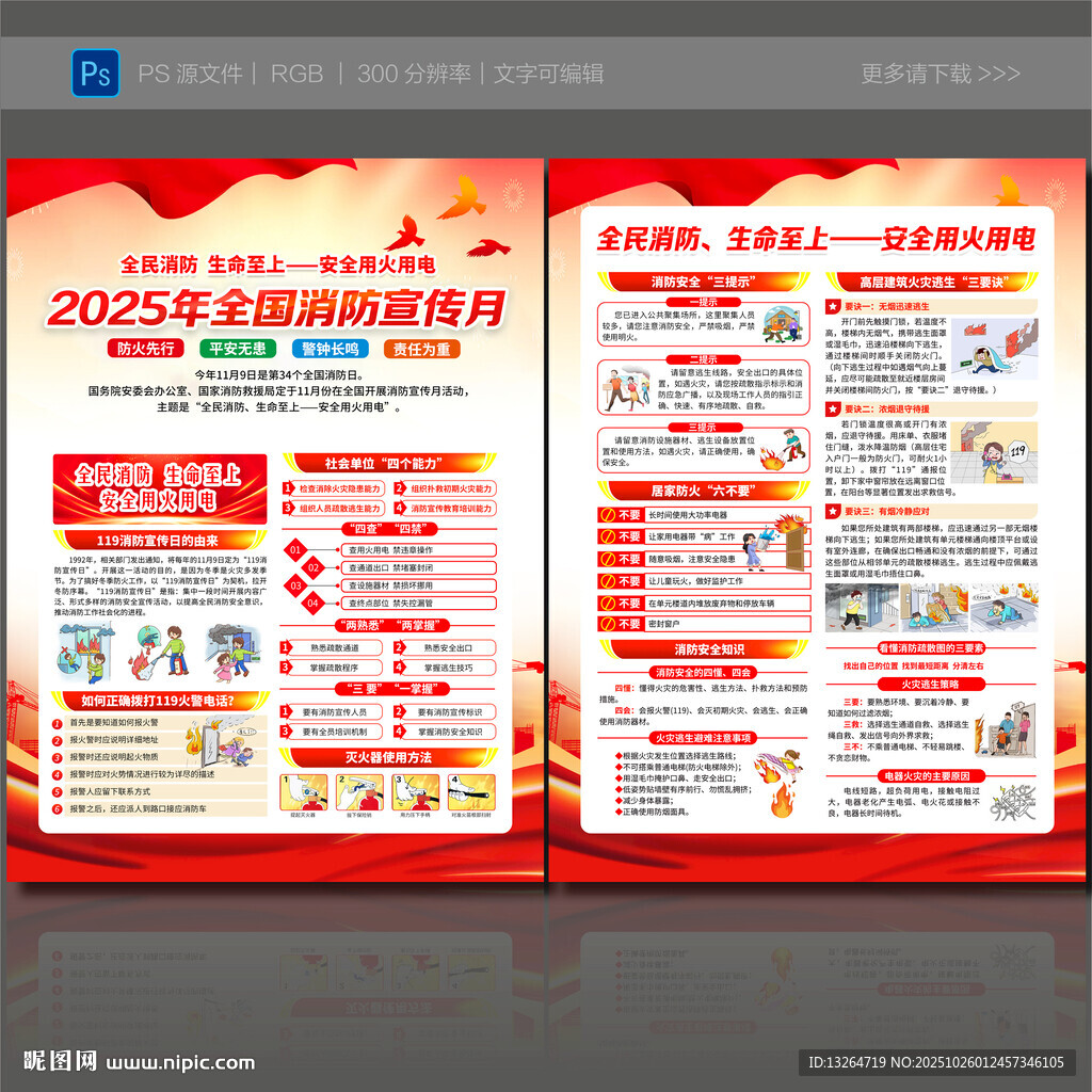 2025消防宣传单