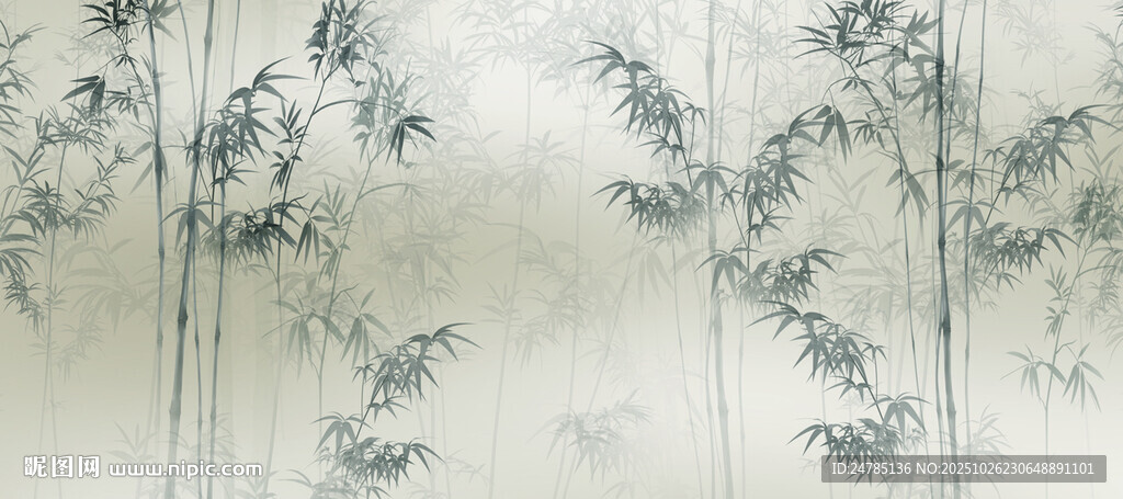 水墨竹子