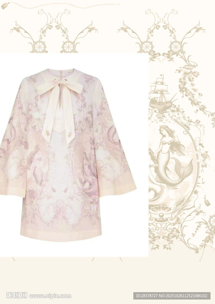 粉色蕾丝蝴蝶结装饰上衣