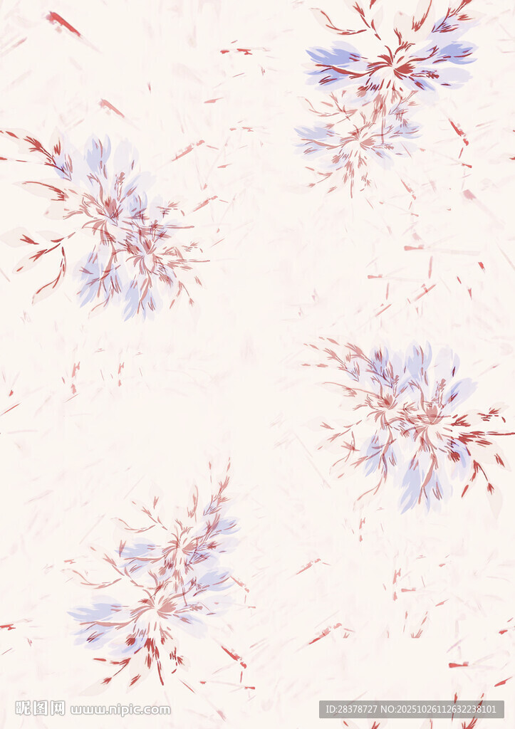 花卉图案背景纹理