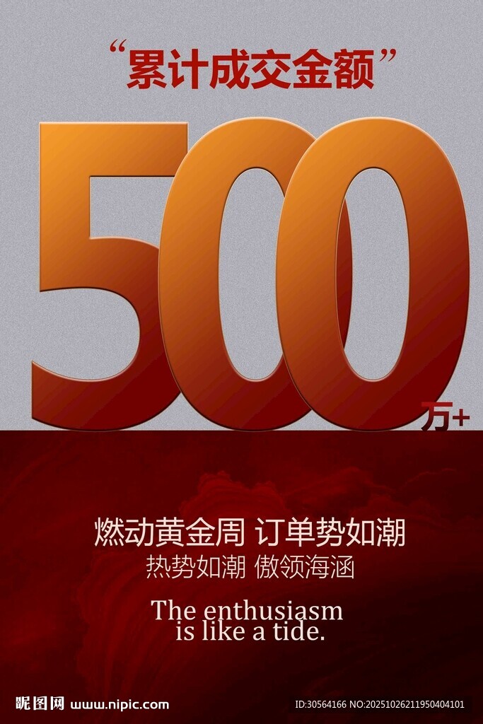 黄金周订金排行海报