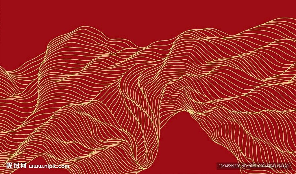 线条抽象图案背景墙