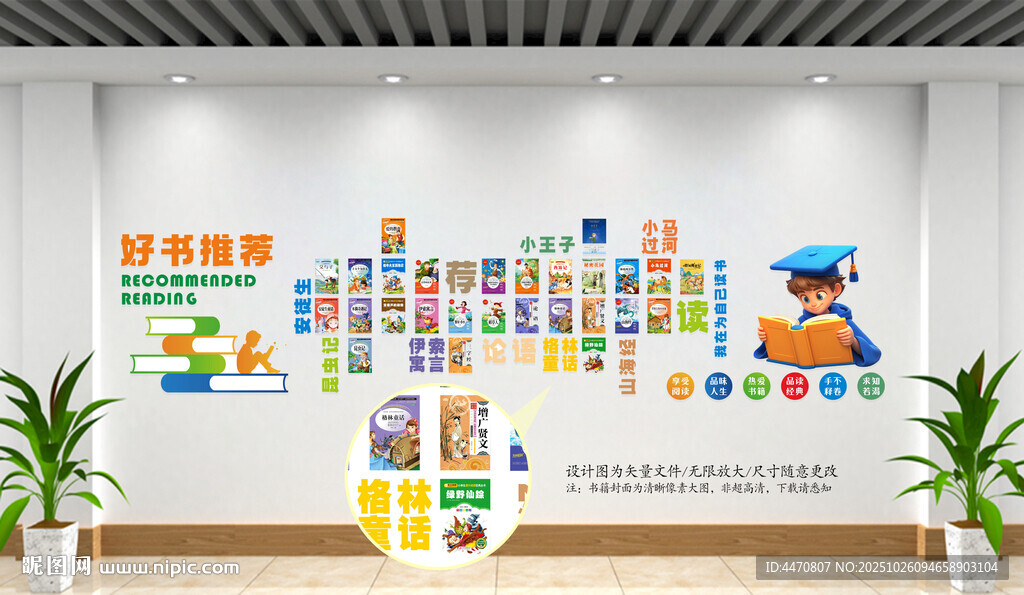好书推荐文化墙