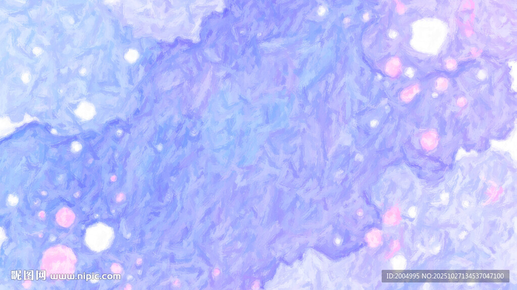 梦幻蓝紫色水彩背景图