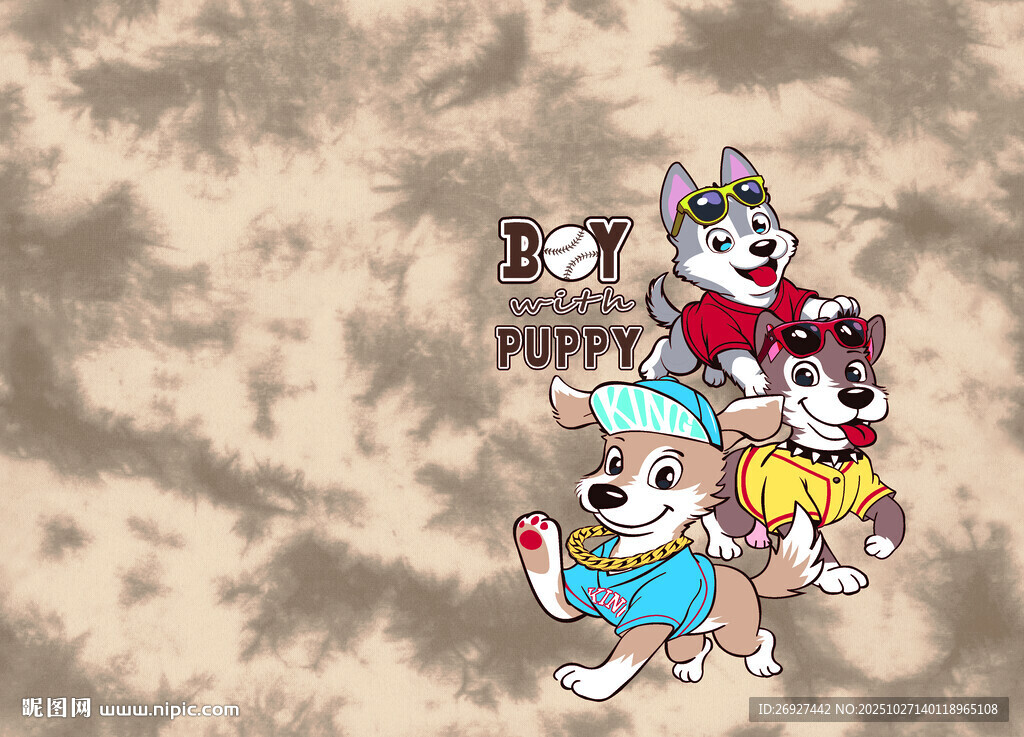 可爱狗狗欢乐出行