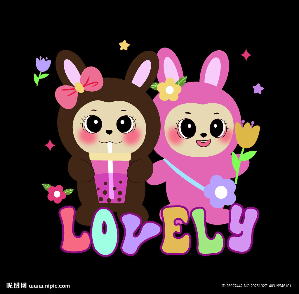 可爱萌趣小动物卡通形象