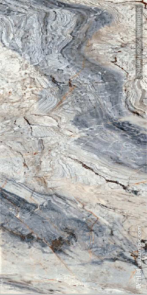 蓝灰色纹理大理石图案