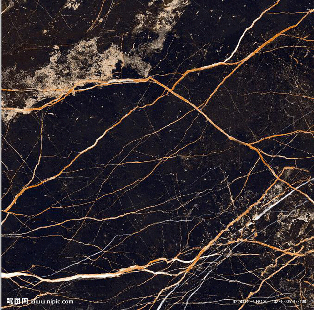 奢华黑金大理石纹理