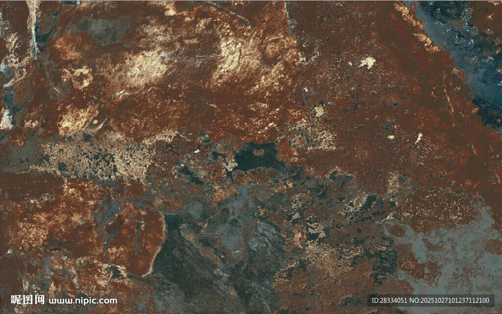 锈蚀金属表面纹理特写