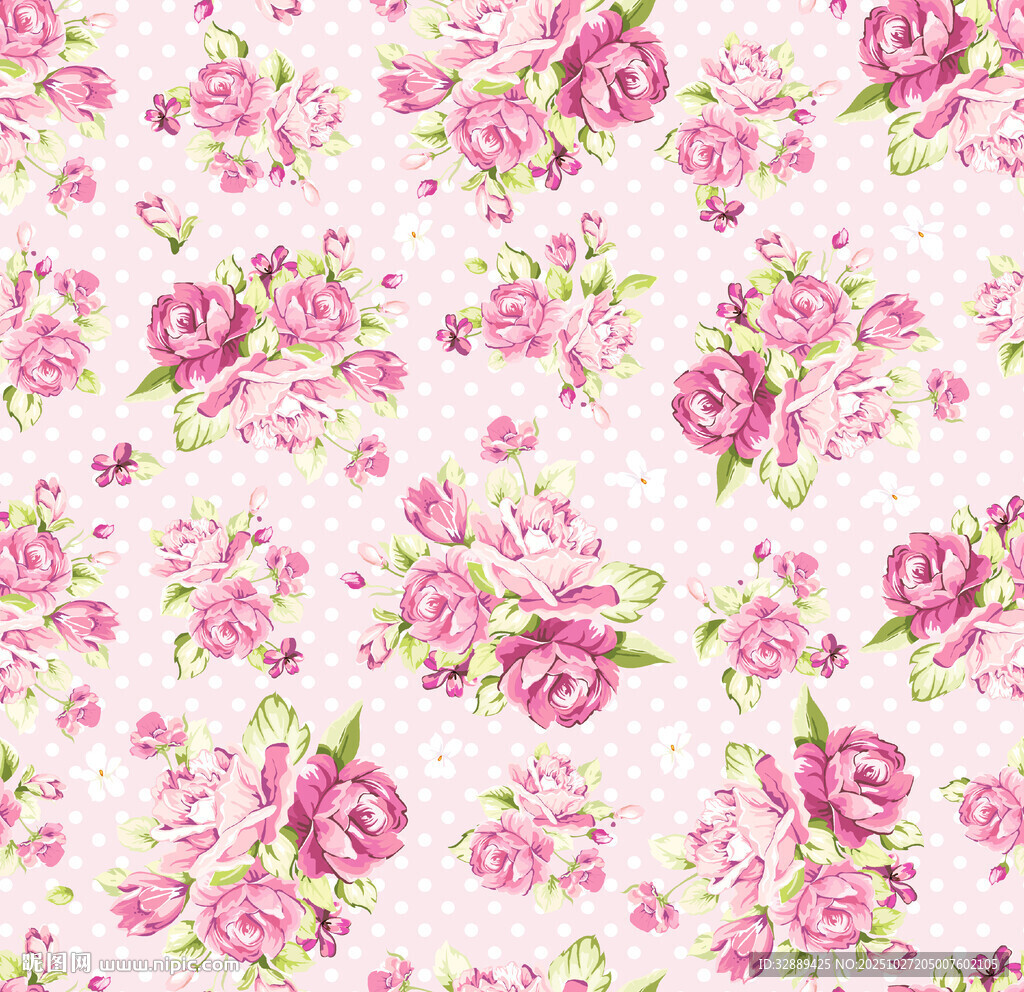 粉色花卉图案背景
